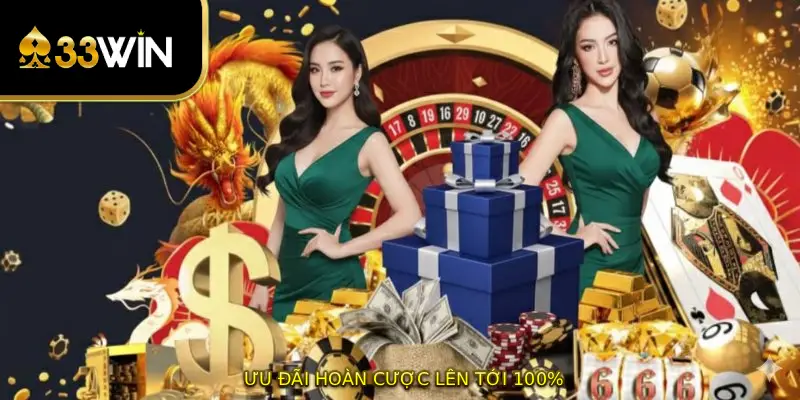 Ưu đãi hoàn cược lên tới 100%